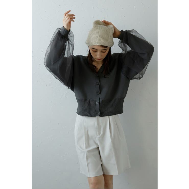 tulle sleeve cropped | BONJOUR SAGAN | 詳細画像4 