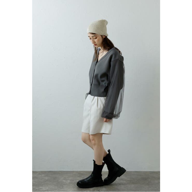 tulle sleeve cropped | BONJOUR SAGAN | 詳細画像7 