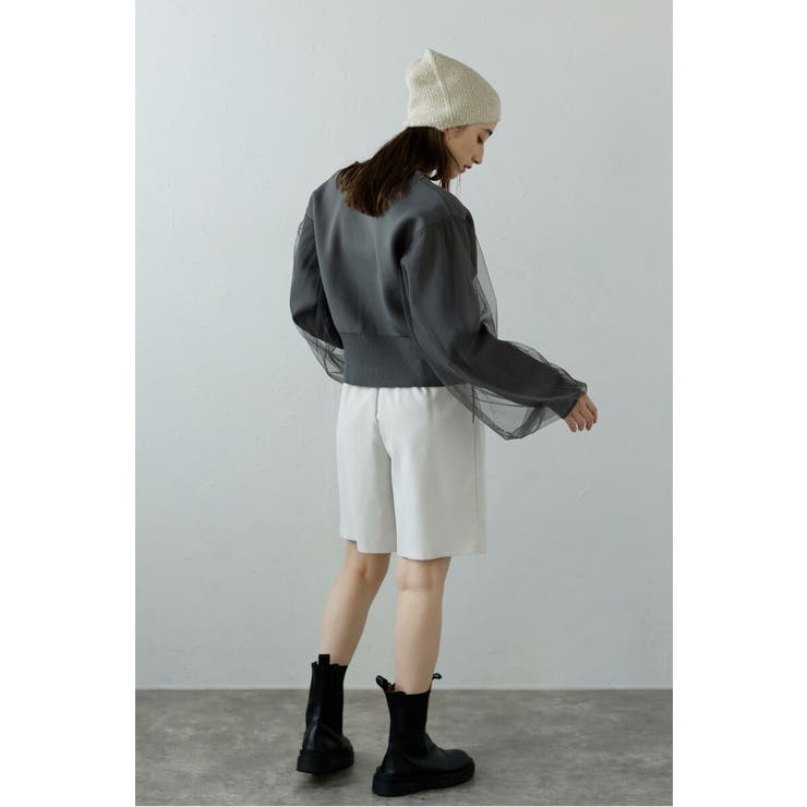 tulle sleeve cropped | BONJOUR SAGAN | 詳細画像11 