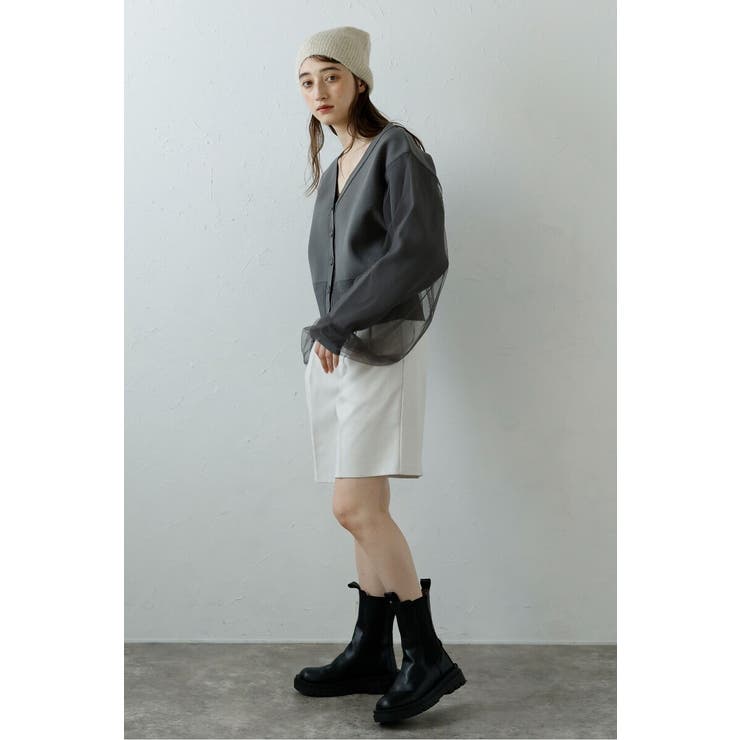 tulle sleeve cropped | BONJOUR SAGAN | 詳細画像12 