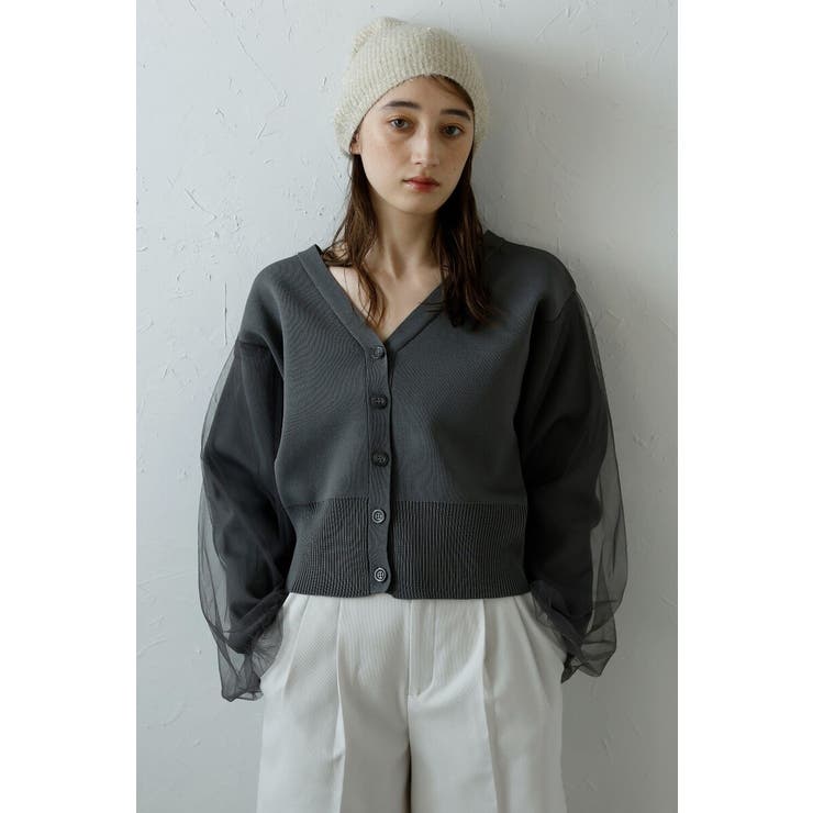 tulle sleeve cropped | BONJOUR SAGAN | 詳細画像14 