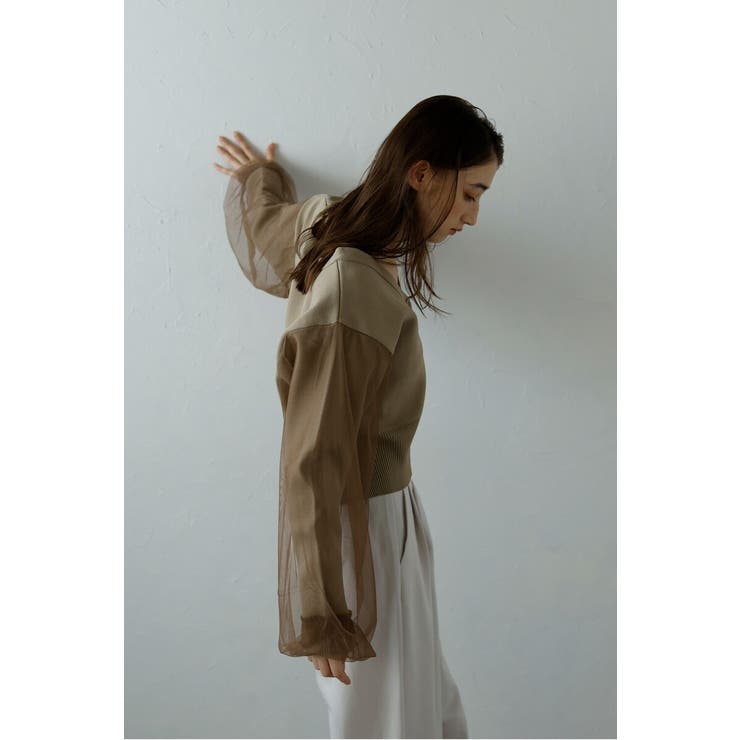 tulle sleeve cropped | BONJOUR SAGAN | 詳細画像26 