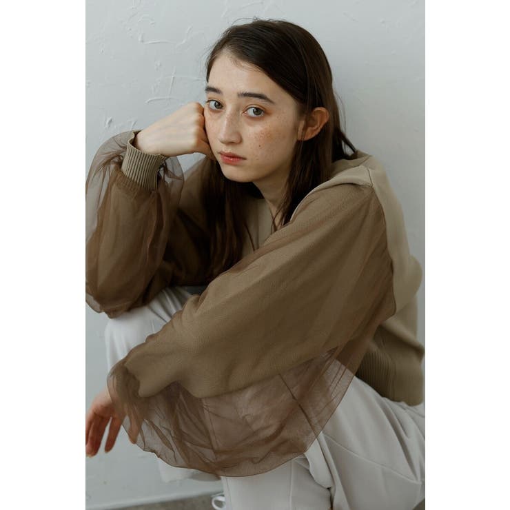 tulle sleeve cropped | BONJOUR SAGAN | 詳細画像29 