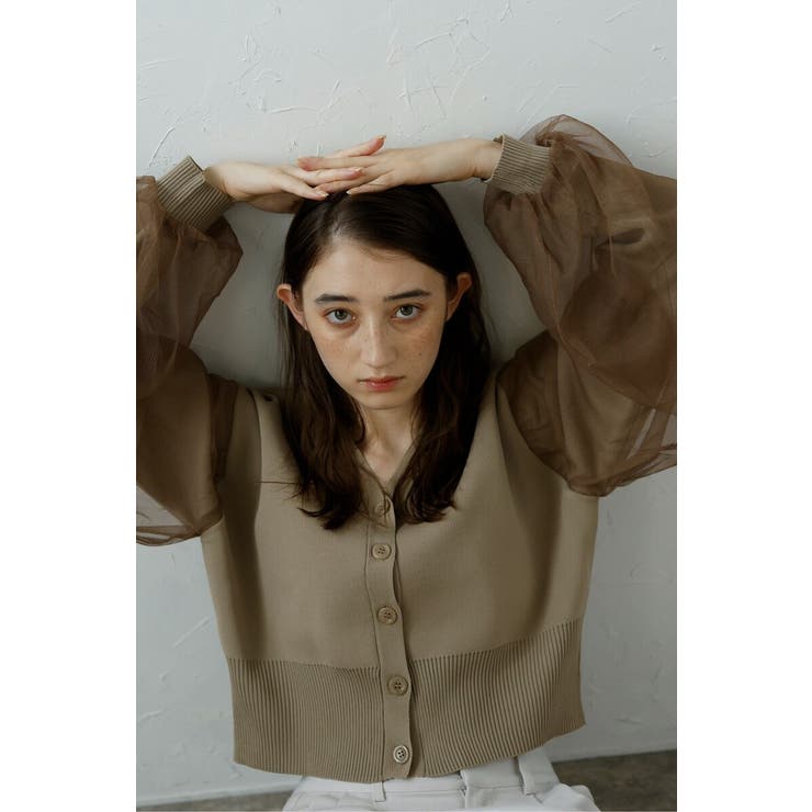 tulle sleeve cropped | BONJOUR SAGAN | 詳細画像30 