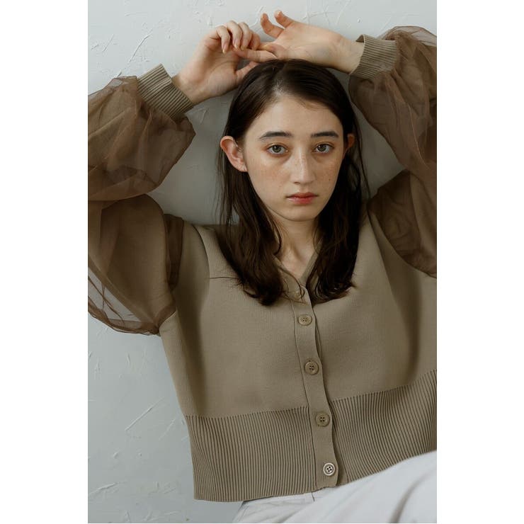 tulle sleeve cropped | BONJOUR SAGAN | 詳細画像31 