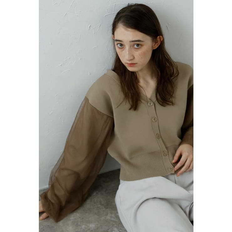 tulle sleeve cropped | BONJOUR SAGAN | 詳細画像33 