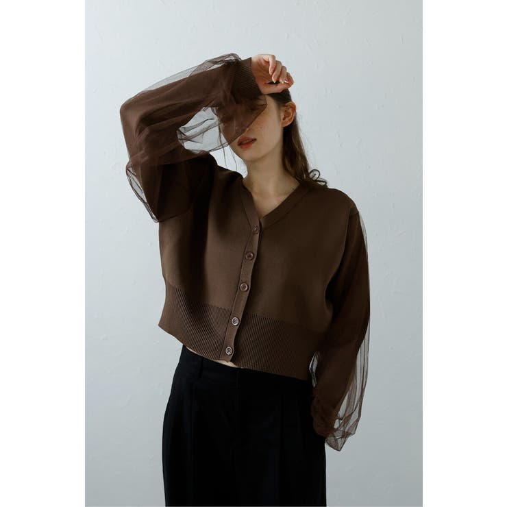 tulle sleeve cropped | BONJOUR SAGAN | 詳細画像34 