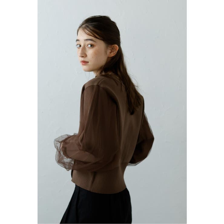 tulle sleeve cropped | BONJOUR SAGAN | 詳細画像39 