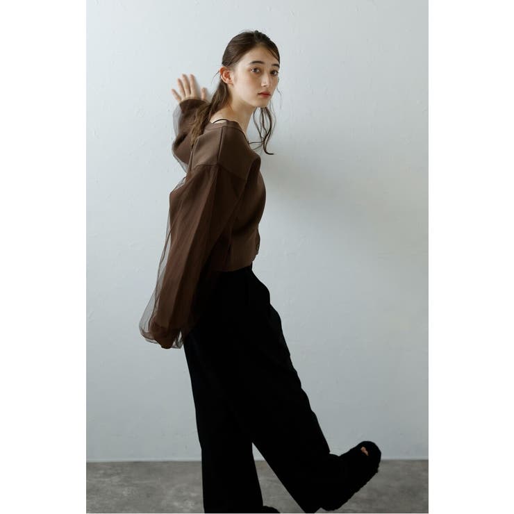 tulle sleeve cropped | BONJOUR SAGAN | 詳細画像45 