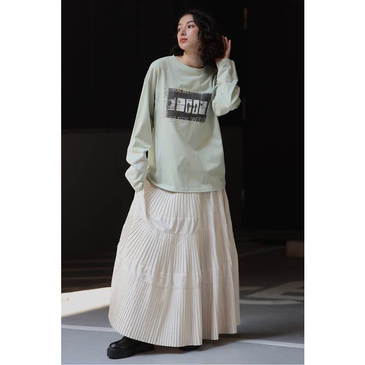 オーバーサイズフォト箔ロゴロンT 88-004086 | BONJOUR SAGAN | 詳細画像1 