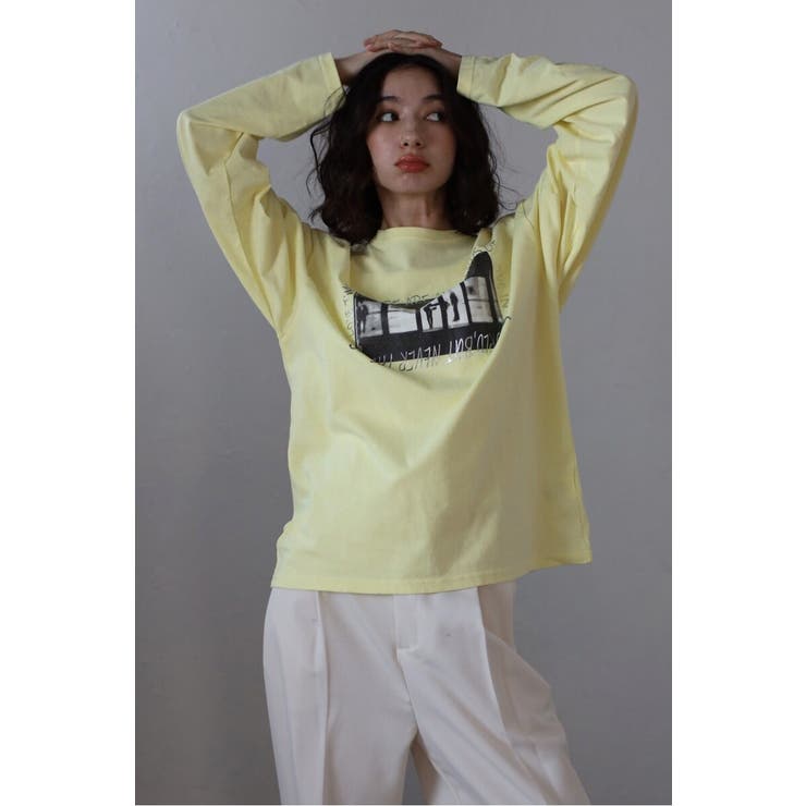 オーバーサイズフォト箔ロゴロンT 88-004086 | BONJOUR SAGAN | 詳細画像6 