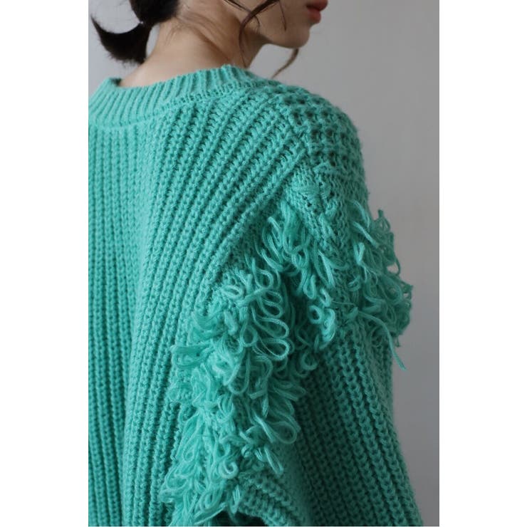 ループフリンジVネックジップカーディガン 88-004087 | BONJOUR SAGAN | 詳細画像12 