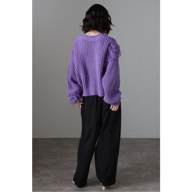 ループフリンジVネックジップカーディガン 88-004087 | BONJOUR SAGAN | 詳細画像28 