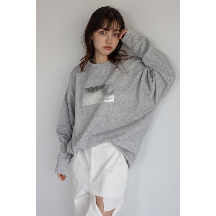 GRAY | foil print big | BONJOUR SAGAN