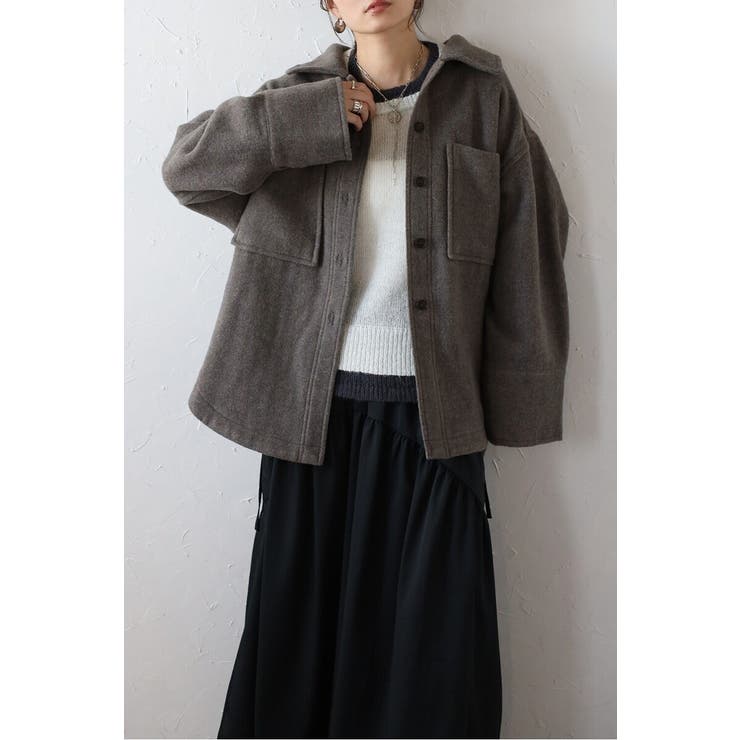 ウールモッサシャツジャケット 88-004111 | BONJOUR SAGAN | 詳細画像16 