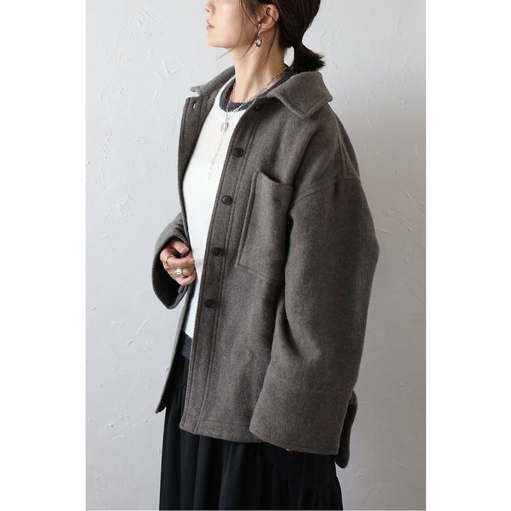 ウールモッサシャツジャケット 88-004111 | BONJOUR SAGAN | 詳細画像18 