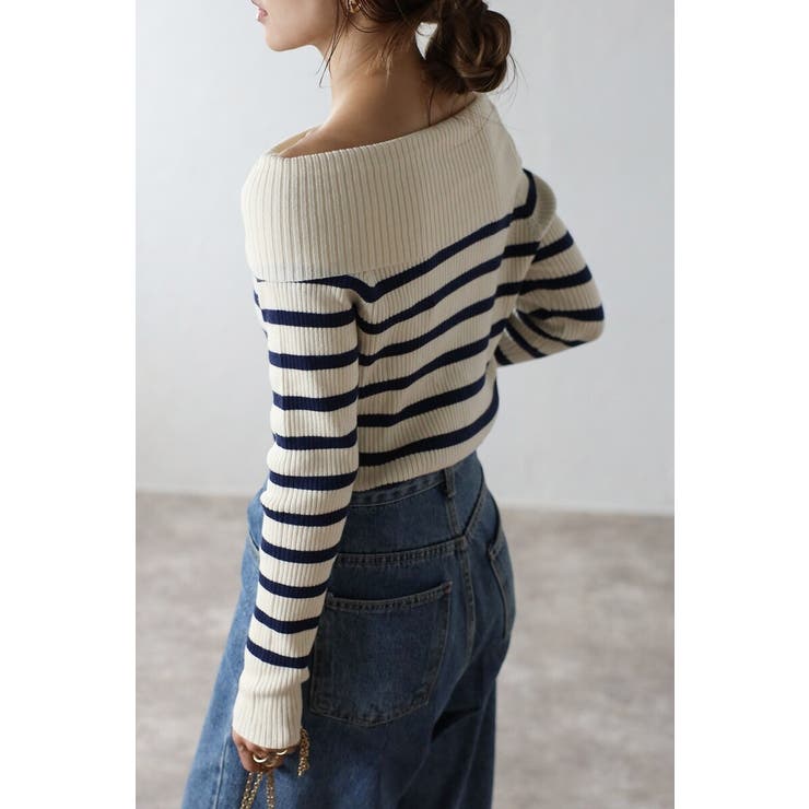 オフショルボーダーニット 88-004117 | BONJOUR SAGAN | 詳細画像4 