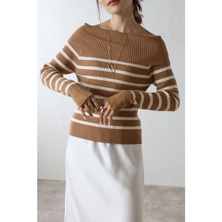 オフショルボーダーニット 88-004117 | BONJOUR SAGAN | 詳細画像7 