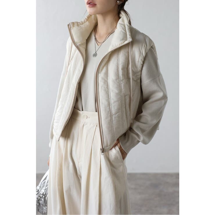 中綿ショートベスト 88-004119 | BONJOUR SAGAN | 詳細画像2 