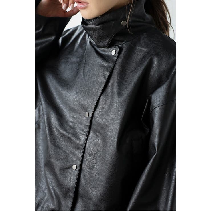 フェイクレザーショート丈ブルゾン 88-004157 | BONJOUR SAGAN | 詳細画像16 