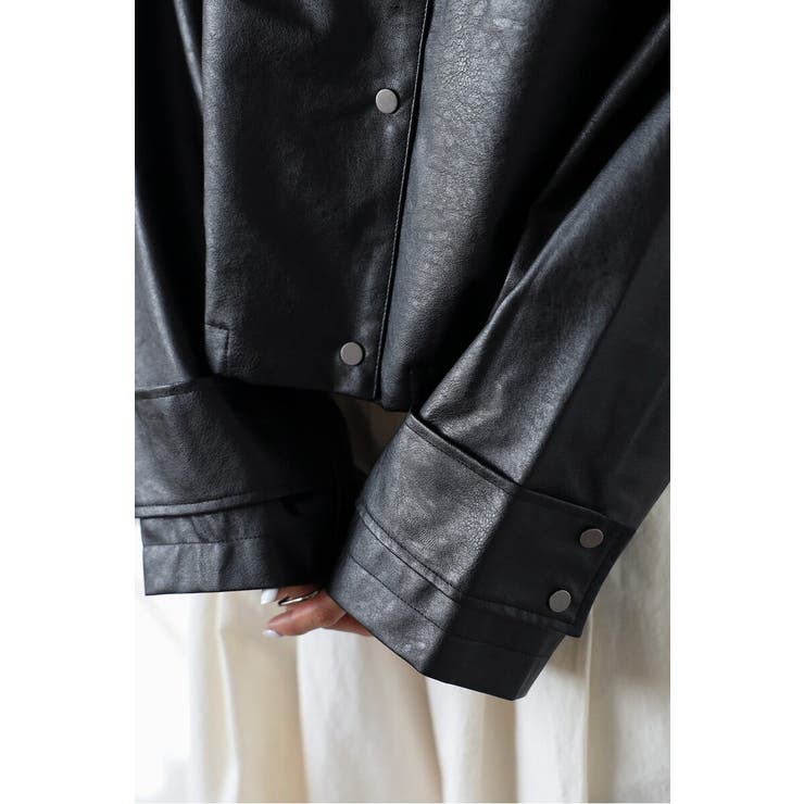 フェイクレザーショート丈ブルゾン 88-004157 | BONJOUR SAGAN | 詳細画像18 