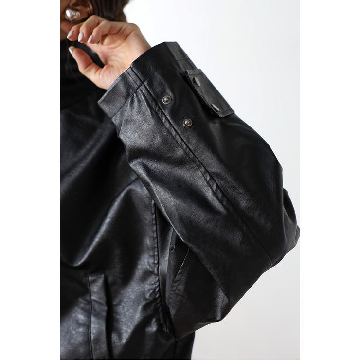 フェイクレザーショート丈ブルゾン 88-004157 | BONJOUR SAGAN | 詳細画像19 