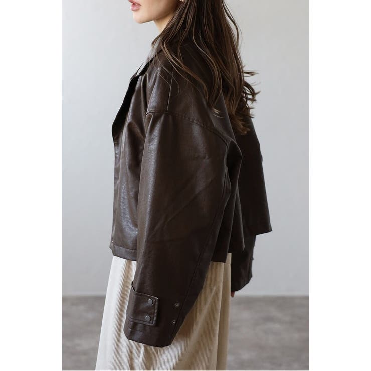 フェイクレザーショート丈ブルゾン 88-004157 | BONJOUR SAGAN | 詳細画像21 