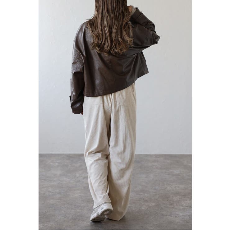 フェイクレザーショート丈ブルゾン 88-004157 | BONJOUR SAGAN | 詳細画像25 