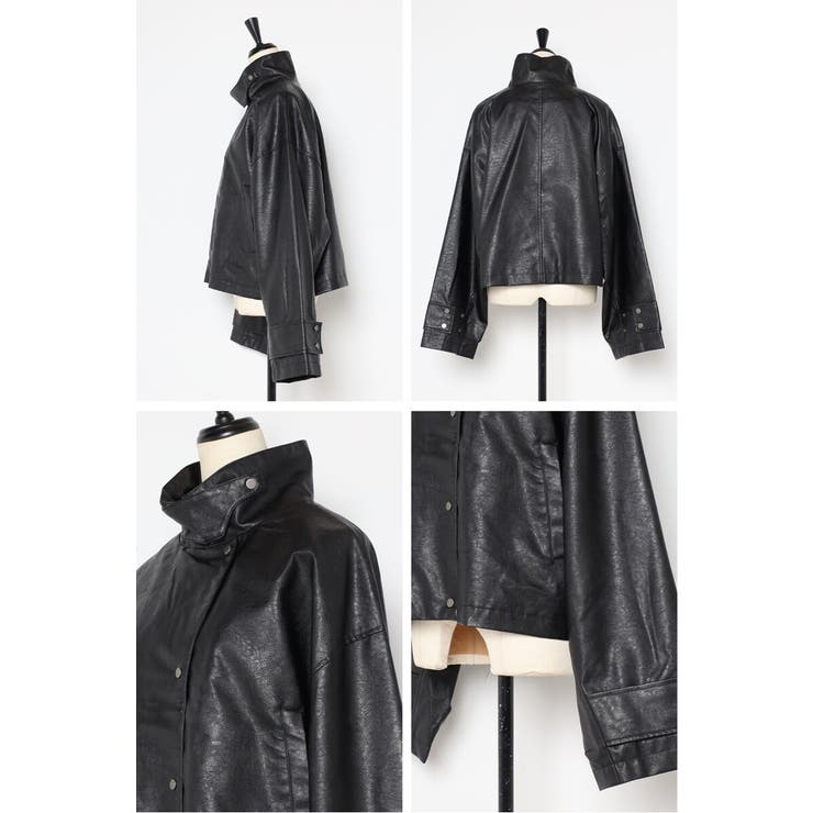 フェイクレザーショート丈ブルゾン 88-004157 | BONJOUR SAGAN | 詳細画像27 