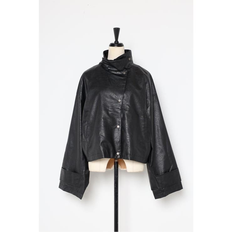 フェイクレザーショート丈ブルゾン 88-004157 | BONJOUR SAGAN | 詳細画像28 