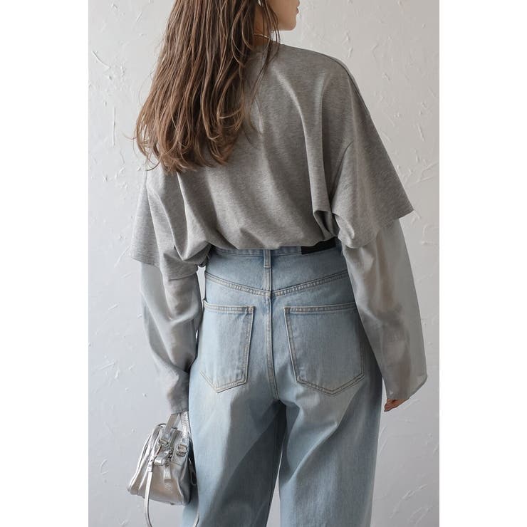 シアーレイヤード風ロングTシャツ 88-004158 | BONJOUR SAGAN | 詳細画像2 