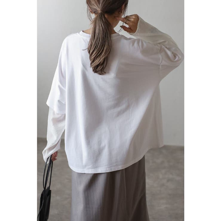 シアーレイヤード風ロングTシャツ 88-004158 | BONJOUR SAGAN | 詳細画像6 