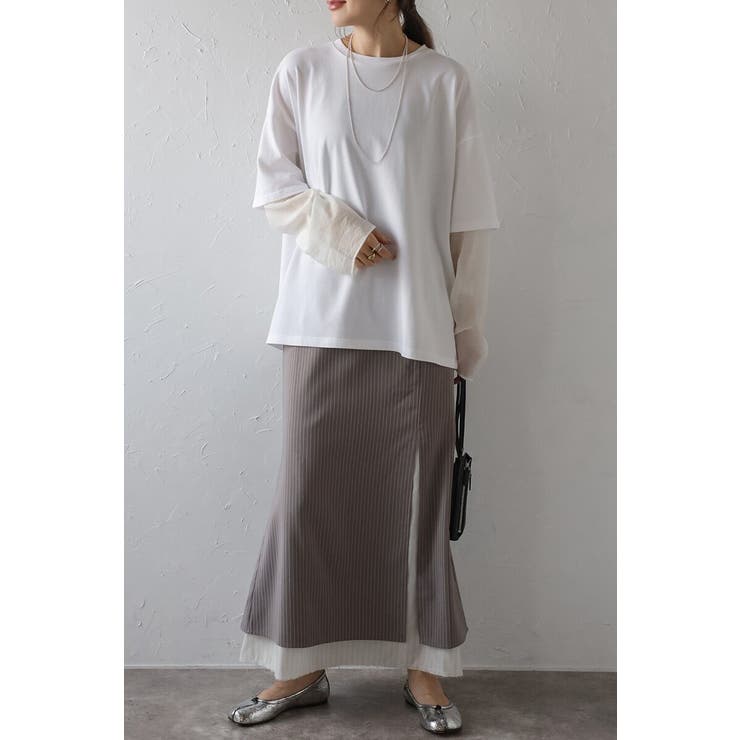 シアーレイヤード風ロングTシャツ 88-004158 | BONJOUR SAGAN | 詳細画像7 