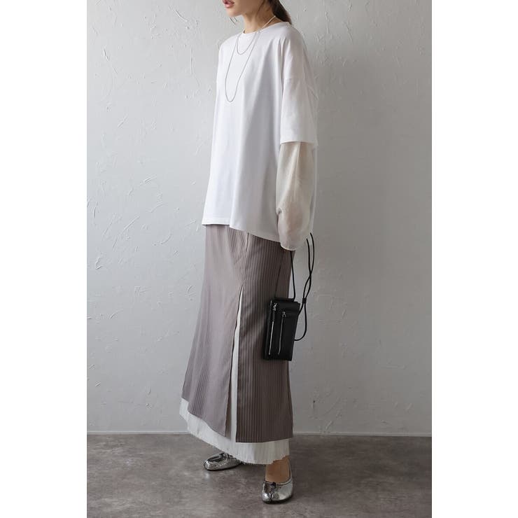 シアーレイヤード風ロングTシャツ 88-004158 | BONJOUR SAGAN | 詳細画像8 