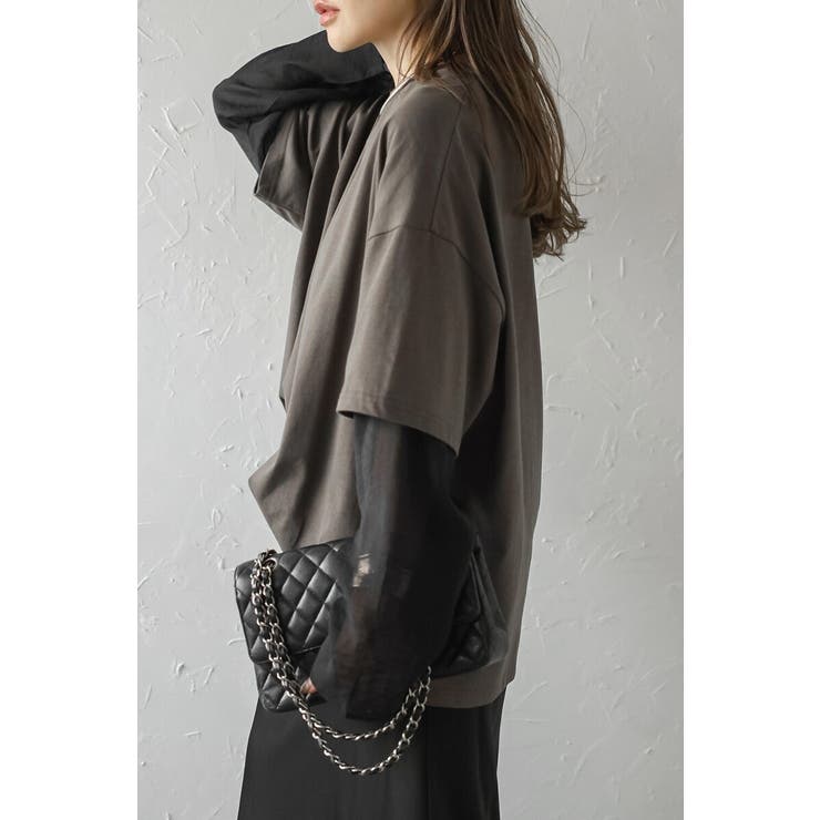 シアーレイヤード風ロングTシャツ 88-004158 | BONJOUR SAGAN | 詳細画像13 