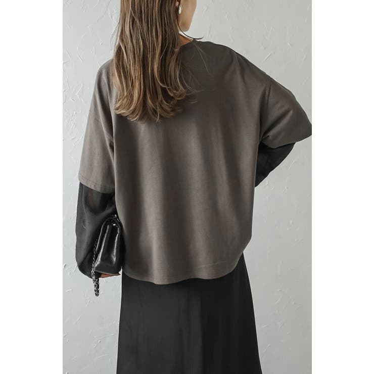 シアーレイヤード風ロングTシャツ 88-004158 | BONJOUR SAGAN | 詳細画像14 