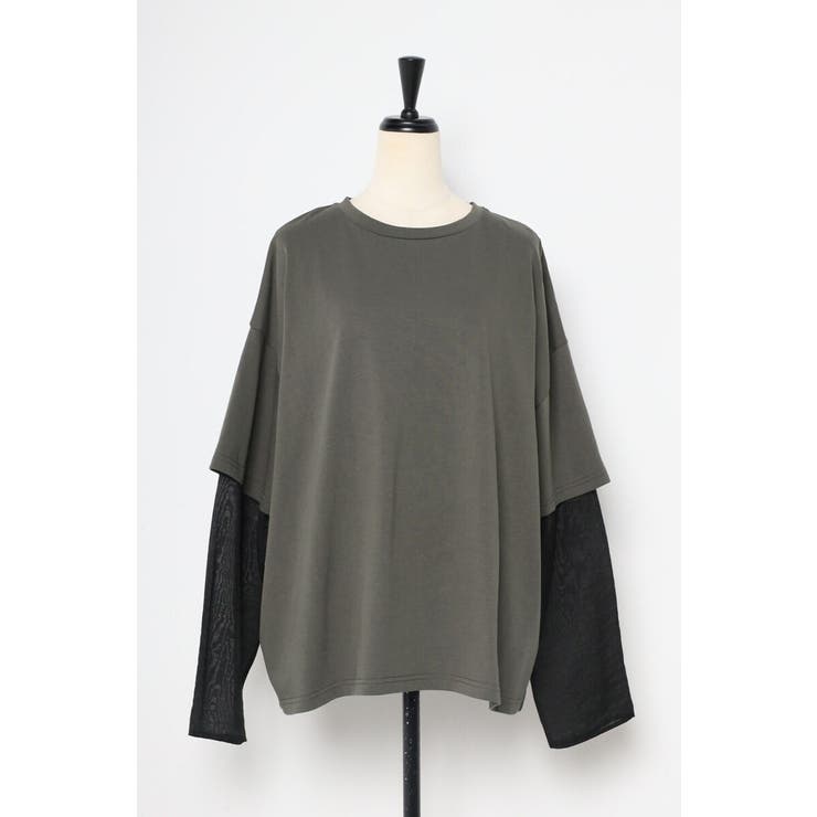 シアーレイヤード風ロングTシャツ 88-004158 | BONJOUR SAGAN | 詳細画像22 