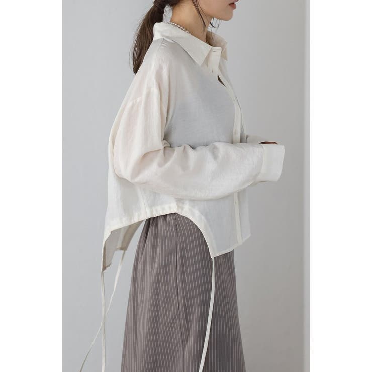 リネン混ホールドロストシャツ 88-004164 | BONJOUR SAGAN | 詳細画像2 