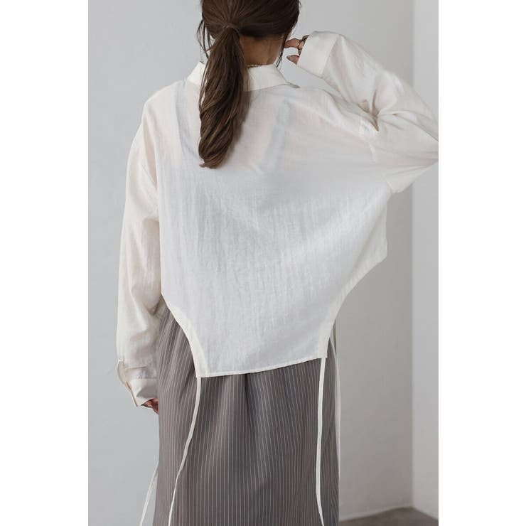 リネン混ホールドロストシャツ 88-004164 | BONJOUR SAGAN | 詳細画像4 