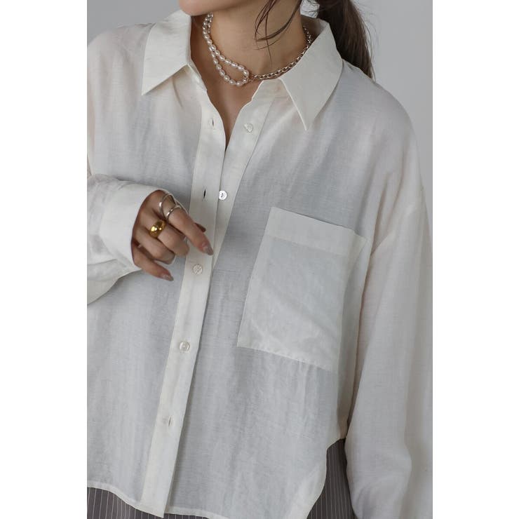 リネン混ホールドロストシャツ 88-004164 | BONJOUR SAGAN | 詳細画像10 