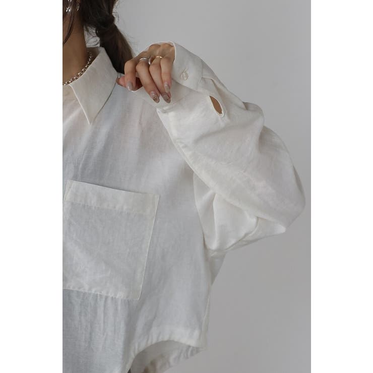 リネン混ホールドロストシャツ 88-004164 | BONJOUR SAGAN | 詳細画像11 