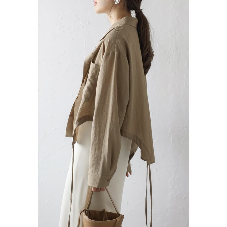 リネン混ホールドロストシャツ 88-004164 | BONJOUR SAGAN | 詳細画像15 