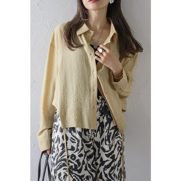 リネン混ホールドロストシャツ 88-004164 | BONJOUR SAGAN | 詳細画像19 