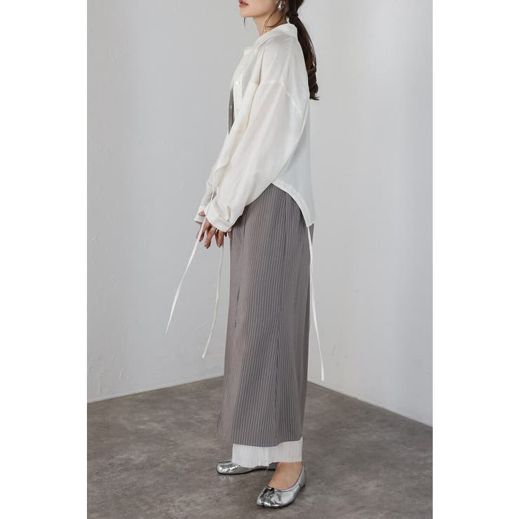 レイヤード風ピンストライプスカート 88-004165 | BONJOUR SAGAN | 詳細画像11 