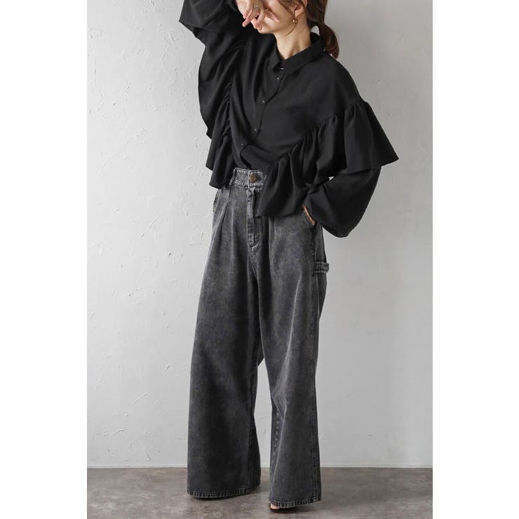 ケープライクフリルブラウス 88-004173 | BONJOUR SAGAN | 詳細画像2 