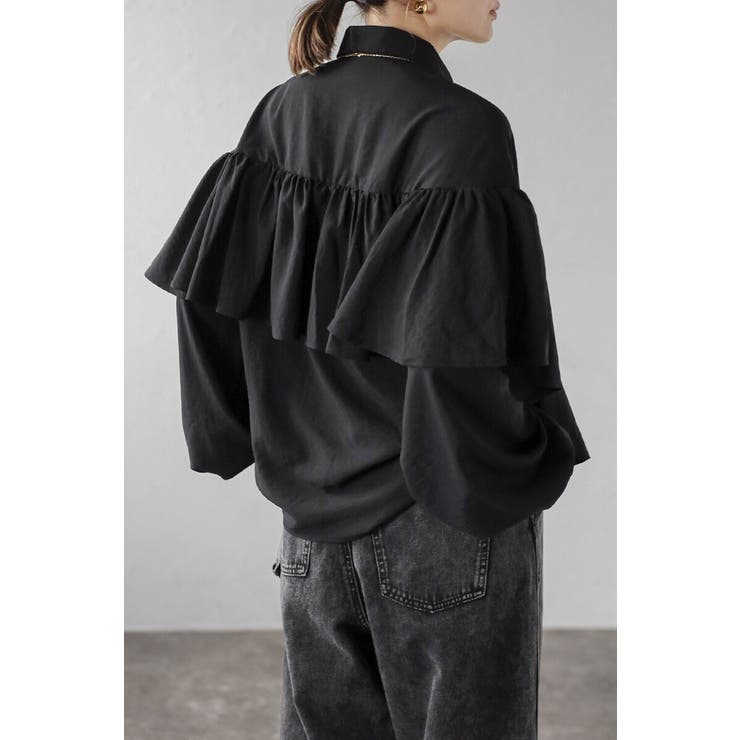 ケープライクフリルブラウス 88-004173 | BONJOUR SAGAN | 詳細画像5 