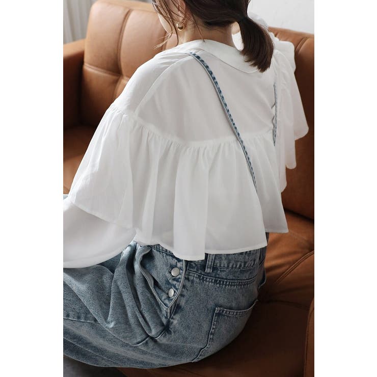 ケープライクフリルブラウス 88-004173 | BONJOUR SAGAN | 詳細画像14 