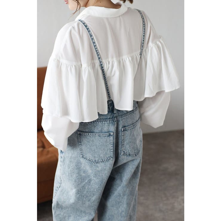 ケープライクフリルブラウス 88-004173 | BONJOUR SAGAN | 詳細画像15 