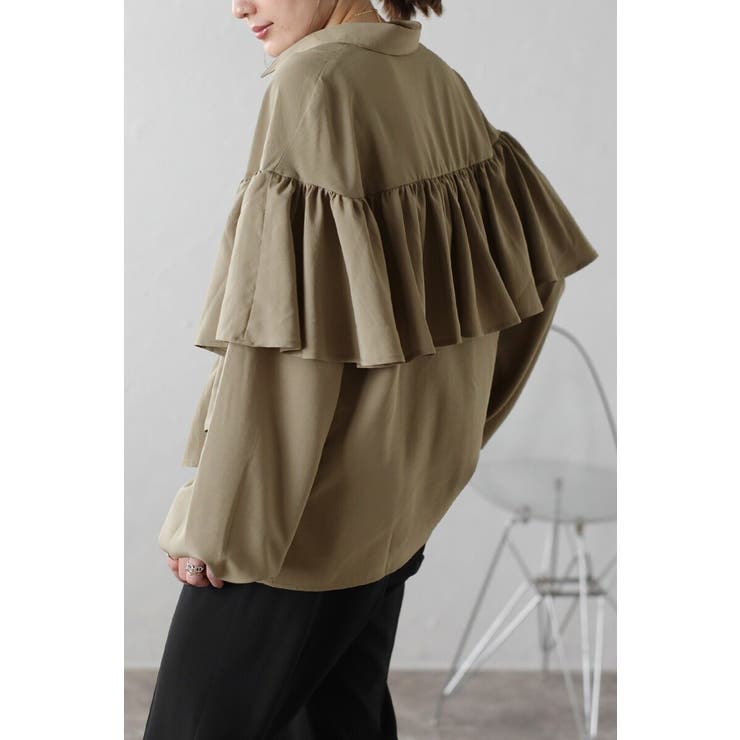 ケープライクフリルブラウス 88-004173 | BONJOUR SAGAN | 詳細画像18 