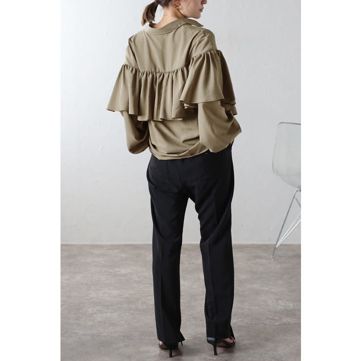 ケープライクフリルブラウス 88-004173 | BONJOUR SAGAN | 詳細画像21 